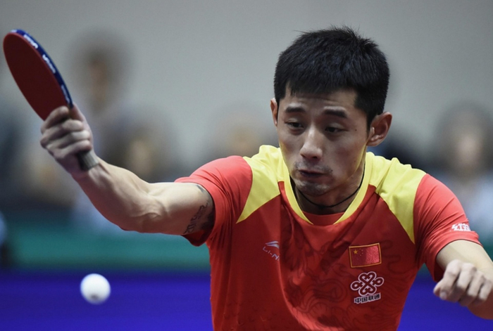 中国队横扫韩国队，张继科刷新纪录