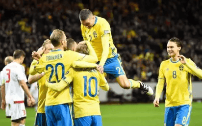 瑞典战胜斯洛文尼亚，稳居小组第一